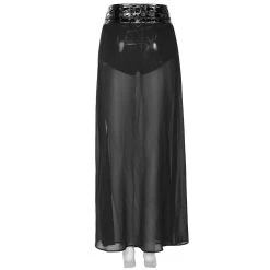 PUNK RAVE Short-Jupe 'Mortifera' En Simili Cuir Noir -ALCHEMY GOTHIC shop short jupe mortifera en simili cuir noir 11