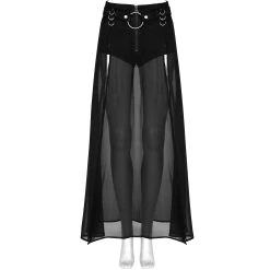 PUNK RAVE Short-Jupe 'Mortifera' Noire -ALCHEMY GOTHIC shop short jupe mortifera noire 6