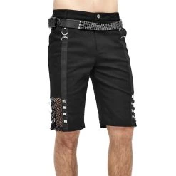 DEVIL FASHION Short Pour Hommes 'Bommot' Noir -ALCHEMY GOTHIC shop short pour hommes bommot noir 10