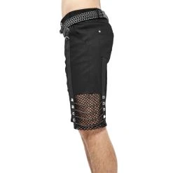 DEVIL FASHION Short Pour Hommes 'Bommot' Noir -ALCHEMY GOTHIC shop short pour hommes bommot noir 11