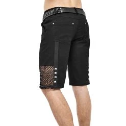 DEVIL FASHION Short Pour Hommes 'Bommot' Noir -ALCHEMY GOTHIC shop short pour hommes bommot noir 12