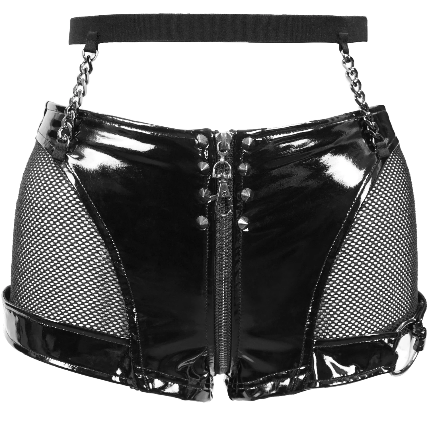 DEVIL FASHION Short Sexy 'Fetishista' En Simili Cuir Noir 14 DEVIL FASHION Short Sexy 'Fetishista' En Simili Cuir Noir – Image 12