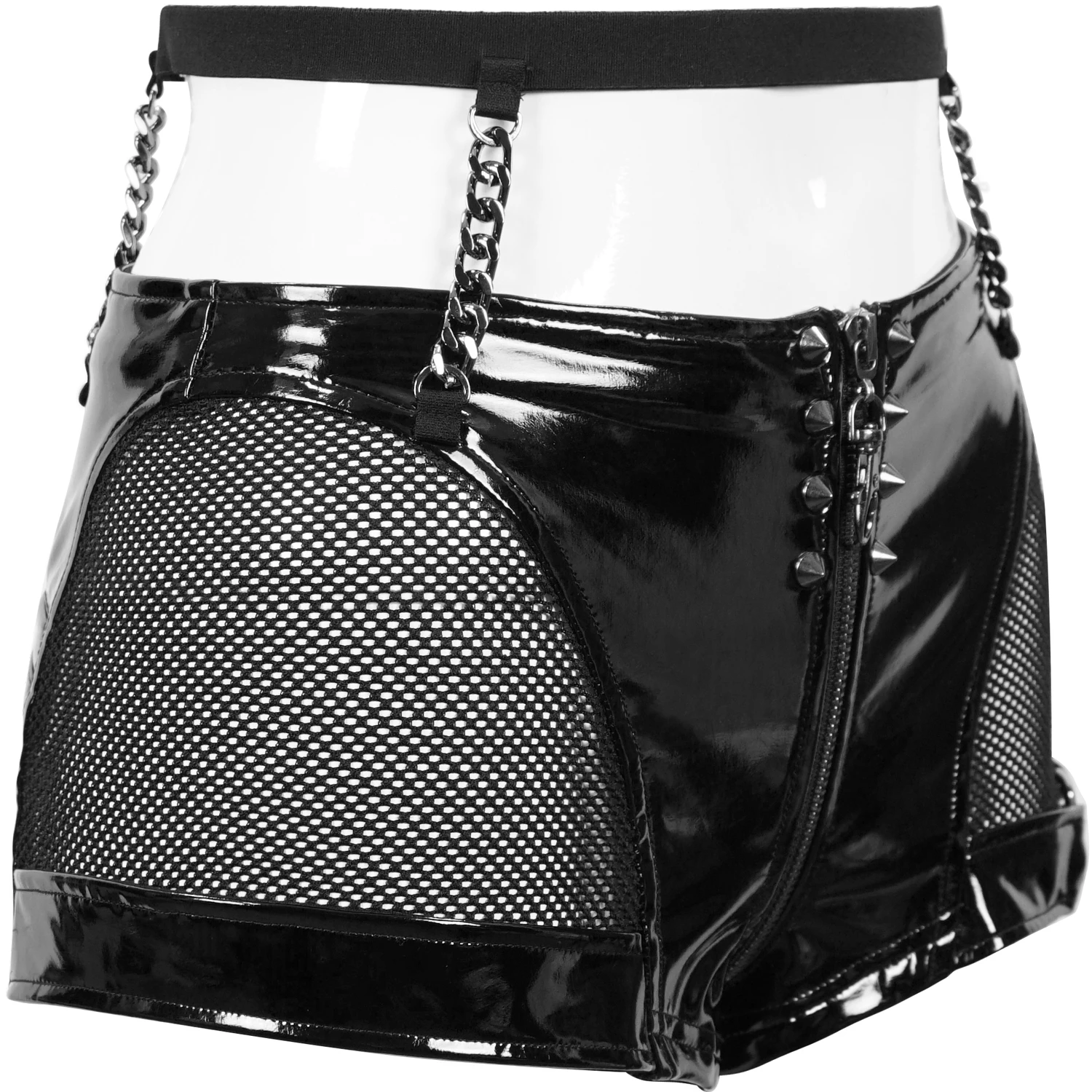 DEVIL FASHION Short Sexy 'Fetishista' En Simili Cuir Noir 16 DEVIL FASHION Short Sexy 'Fetishista' En Simili Cuir Noir – Image 14