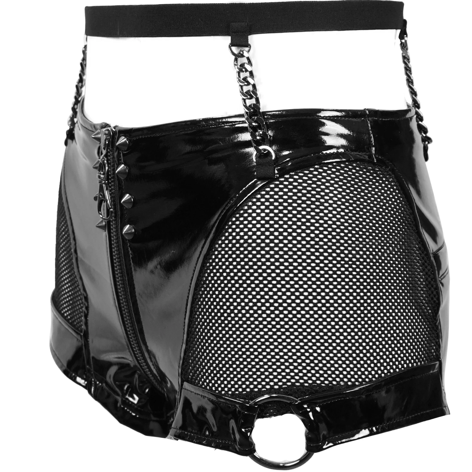 DEVIL FASHION Short Sexy 'Fetishista' En Simili Cuir Noir 17 DEVIL FASHION Short Sexy 'Fetishista' En Simili Cuir Noir – Image 15