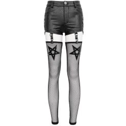 DEVIL FASHION Short Sexy 'Pentagram' En Simili Cuir Noir -ALCHEMY GOTHIC shop short sexy pentagram en simili cuir noir 11