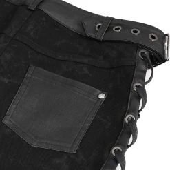 DEVIL FASHION Short 'Sherzal' Noir 41 DEVIL FASHION Short 'Sherzal' Noir -ALCHEMY GOTHIC shop short sherzal noir 19