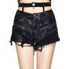 DEVIL FASHION Short 'Zephir' Noir -ALCHEMY GOTHIC shop short zephir noir