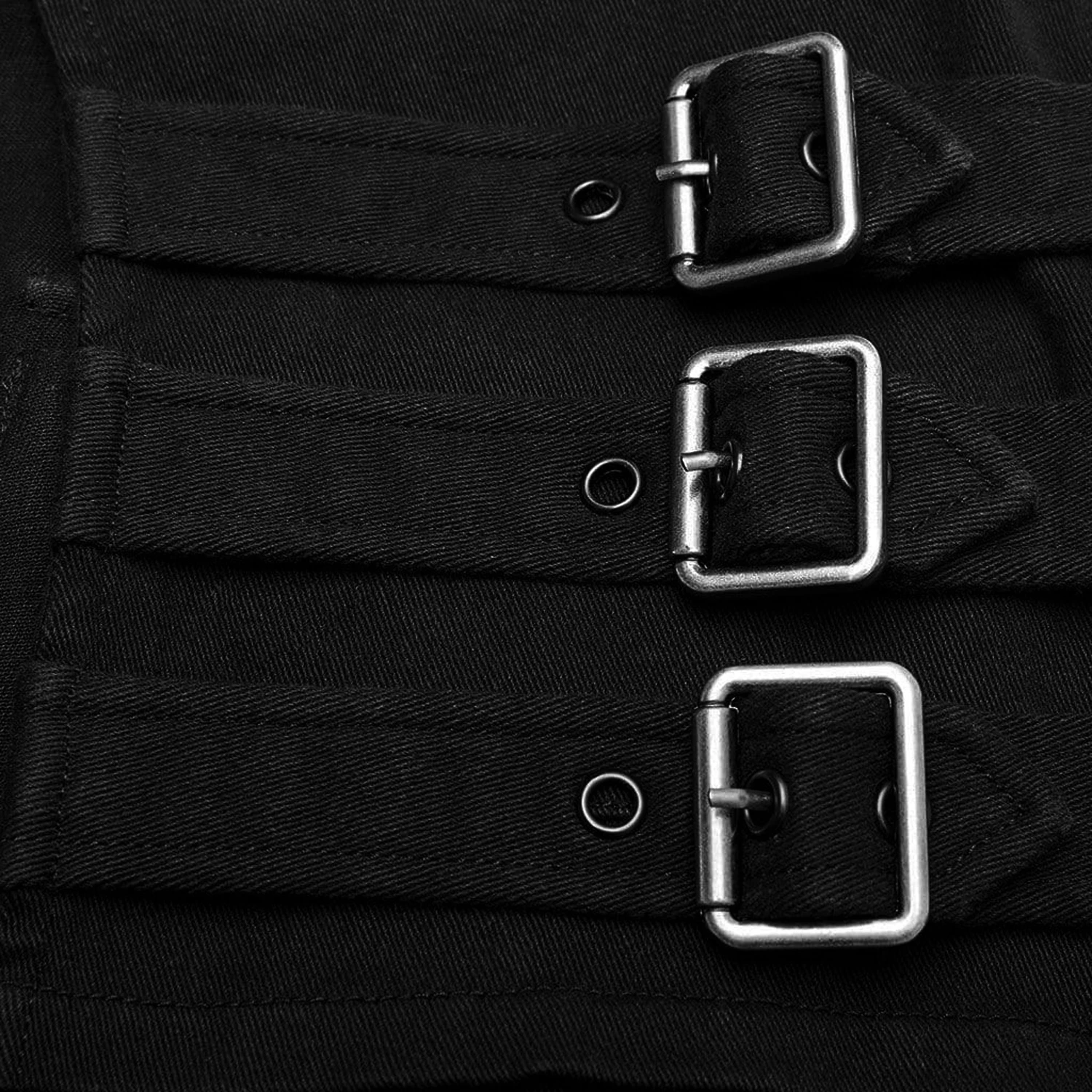 PUNK RAVE Surjupe Pour Hommes 'Nomads Tribe' Noire 13 PUNK RAVE Surjupe Pour Hommes 'Nomads Tribe' Noire – Image 11