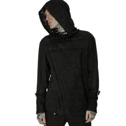 PUNK RAVE Sweat à Capuche 'Cynfael' Noir -ALCHEMY GOTHIC shop sweat a capuche cynfael noir 2