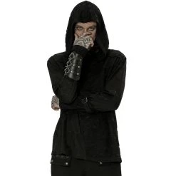 PUNK RAVE Sweat à Capuche 'Cynfael' Noir -ALCHEMY GOTHIC shop sweat a capuche cynfael noir 3