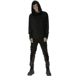 PUNK RAVE Sweat à Capuche 'Cynfael' Noir -ALCHEMY GOTHIC shop sweat a capuche cynfael noir 5