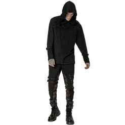 PUNK RAVE Sweat à Capuche 'Cynfael' Noir -ALCHEMY GOTHIC shop sweat a capuche cynfael noir 6