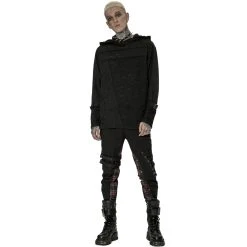PUNK RAVE Sweat à Capuche 'Cynfael' Noir -ALCHEMY GOTHIC shop sweat a capuche cynfael noir 8