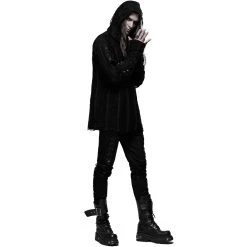PUNK RAVE Sweat à Capuche Gothique 'Zephyr' Noir -ALCHEMY GOTHIC shop sweat a capuche gothique zephyr noir 10
