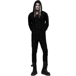 PUNK RAVE Sweat à Capuche Gothique 'Zephyr' Noir -ALCHEMY GOTHIC shop sweat a capuche gothique zephyr noir 11