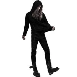 PUNK RAVE Sweat à Capuche Gothique 'Zephyr' Noir -ALCHEMY GOTHIC shop sweat a capuche gothique zephyr noir 12