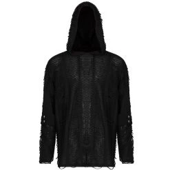 PUNK RAVE Sweat à Capuche Gothique 'Zephyr' Noir