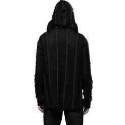 PUNK RAVE Sweat à Capuche Gothique 'Zephyr' Noir -ALCHEMY GOTHIC shop sweat a capuche gothique zephyr noir 3