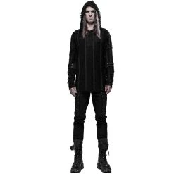 PUNK RAVE Sweat à Capuche Gothique 'Zephyr' Noir -ALCHEMY GOTHIC shop sweat a capuche gothique zephyr noir 6