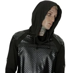 PUNK RAVE Sweat à Capuche 'Lycidas' Noir -ALCHEMY GOTHIC shop sweat a capuche lycidas noir 6