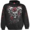 Spiral Direct Sweat à Capuche Pour Enfants 'Skulls N' Roses' Noir 1 Spiral Direct Sweat à Capuche Pour Enfants 'Skulls N' Roses' Noir -ALCHEMY GOTHIC shop sweat a capuche pour enfants skulls n roses noir