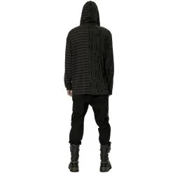 PUNK RAVE Sweat à Capuche 'Ywain' Noir -ALCHEMY GOTHIC shop sweat a capuche ywain noir 5