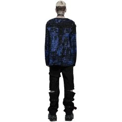 PUNK RAVE Sweat 'Neobus' Noir Et Bleu -ALCHEMY GOTHIC shop sweat neobus noir et bleu 7