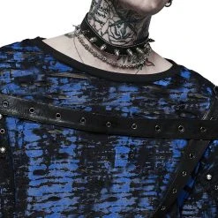 PUNK RAVE Sweat 'Neobus' Noir Et Bleu -ALCHEMY GOTHIC shop sweat neobus noir et bleu 9