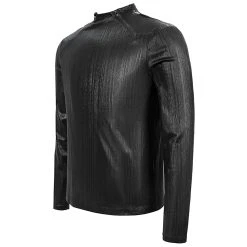 DEVIL FASHION T-Shirt à Manches Longues 'Cyber Punk' Noir Brillant -ALCHEMY GOTHIC shop t shirt a manches longues cyber punk noir brillant 11