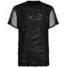 PUNK RAVE T-Shirt 'Broken Holes' Noir