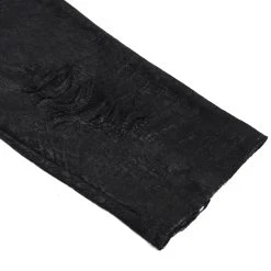 DEVIL FASHION T-Shirt Manches Longues 'Diablo Shabby' à Capuche Noir -ALCHEMY GOTHIC shop t shirt manches longues diablo shabby a capuche noir 17