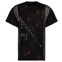 PUNK RAVE T-Shirt 'Millennium Posse' Noir Et Rouge