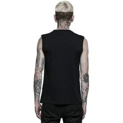 PUNK RAVE T-Shirt Pour Hommes 'Punk Mesh' Noir 17 PUNK RAVE T-Shirt Pour Hommes 'Punk Mesh' Noir -ALCHEMY GOTHIC shop t shirt pour hommes punk mesh noir 2