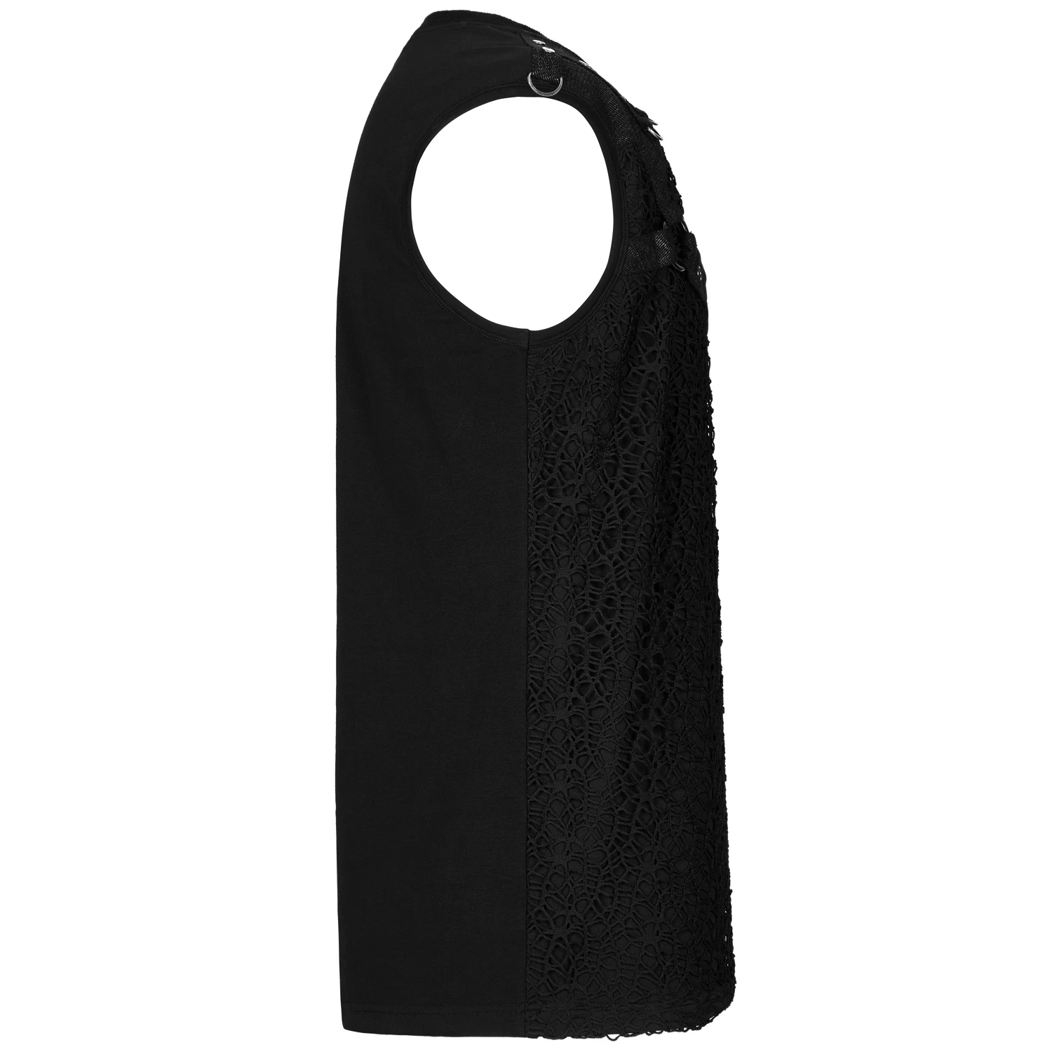 PUNK RAVE T-Shirt Pour Hommes 'Punk Mesh' Noir 11 PUNK RAVE T-Shirt Pour Hommes 'Punk Mesh' Noir – Image 9