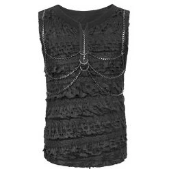 DEVIL FASHION T-Shirt Sans Manches 'Bommoth' Noir