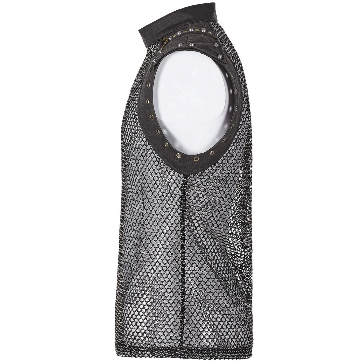 PUNK RAVE T-Shirt Sans Manches 'Burning Man' En Résille Marron 11 PUNK RAVE T-Shirt Sans Manches 'Burning Man' En Résille Marron – Image 9