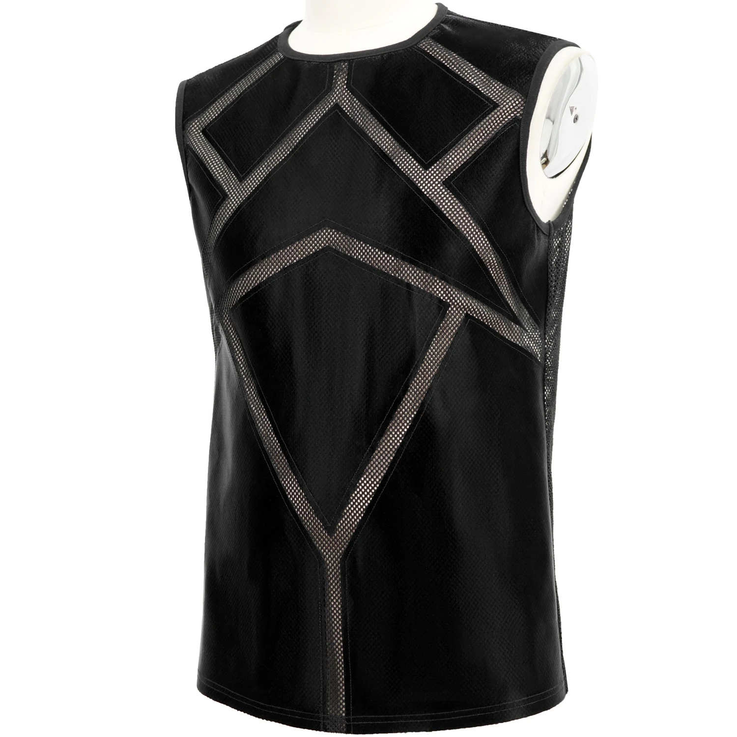 DEVIL FASHION T-Shirt Sans Manches 'Patchwork' Pour Hommes 14 DEVIL FASHION T-Shirt Sans Manches 'Patchwork' Pour Hommes – Image 12