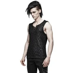 PUNK RAVE T-Shirt Sans Manches 'Psychonaut' Noir -ALCHEMY GOTHIC shop t shirt sans manches psychonaut noir 3