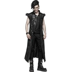 PUNK RAVE T-Shirt Sans Manches 'Psychonaut' Noir -ALCHEMY GOTHIC shop t shirt sans manches psychonaut noir 5