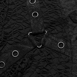 PUNK RAVE T-Shirt 'Stylish Mesh' Noir -ALCHEMY GOTHIC shop t shirt stylish mesh noir 11