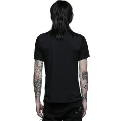 PUNK RAVE T-Shirt 'Stylish Mesh' Noir -ALCHEMY GOTHIC shop t shirt stylish mesh noir 2