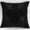 PUNK RAVE Taie D'Oreiller Décorative 'Gothic Cozy' Noire 2 PUNK RAVE Taie D'Oreiller Décorative 'Gothic Cozy' Noire -ALCHEMY GOTHIC shop taie d oreiller decorative gothic cozy noire