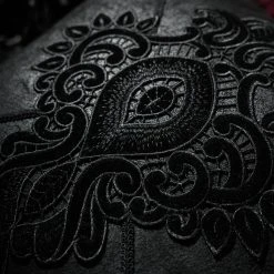 PUNK RAVE Taie D'Oreiller Décorative 'Gothic Cozy' Noire -ALCHEMY GOTHIC shop taie d oreiller decorative gothic cozy noire 8