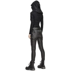 DEVIL FASHION Haut Manches Longues 'Badriyah' Noir Avec Capuche... 28 DEVIL FASHION Haut Manches Longues 'Badriyah' Noir Avec Capuche... -ALCHEMY GOTHIC shop top a capuche asymetrique cyber game noir 26