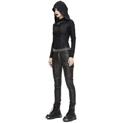 DEVIL FASHION Haut Manches Longues 'Badriyah' Noir Avec Capuche... 29 DEVIL FASHION Haut Manches Longues 'Badriyah' Noir Avec Capuche... -ALCHEMY GOTHIC shop top a capuche asymetrique cyber game noir 27