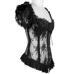 Eva Lady Top à Manches Courtes 'Mystic' Noir 27 Eva Lady Top à Manches Courtes 'Mystic' Noir -ALCHEMY GOTHIC shop top a manches courtes mystic noir 9