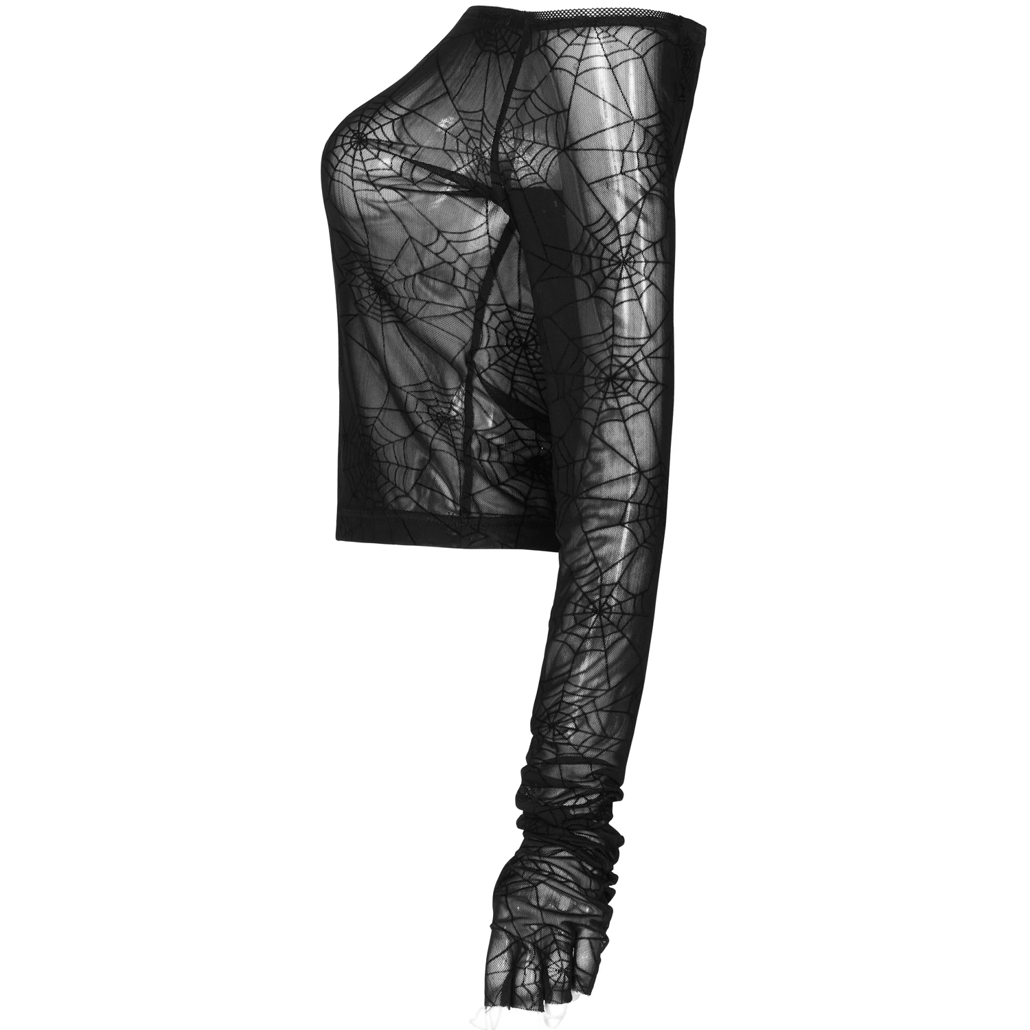 PUNK RAVE Top à Manches Longues 'Araneidae' Noir 15 PUNK RAVE Top à Manches Longues 'Araneidae' Noir – Image 13