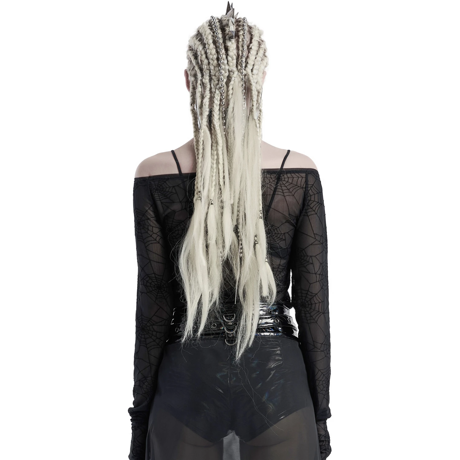 PUNK RAVE Top à Manches Longues 'Araneidae' Noir 5 PUNK RAVE Top à Manches Longues 'Araneidae' Noir – Image 3