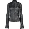 PUNK RAVE Top à Manches Longues 'Double Je' Noir -ALCHEMY GOTHIC shop top a manches longues double je noir