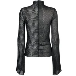 PUNK RAVE Top à Manches Longues 'Double Je' Noir 17 PUNK RAVE Top à Manches Longues 'Double Je' Noir -ALCHEMY GOTHIC shop top a manches longues double je noir 6